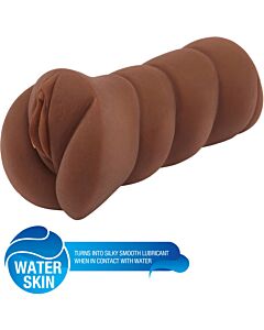 Super wet travel castoro masturbatore vagina - marron