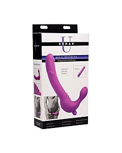 Imbracatura revolver Royal con dildo vibrante in silicone - viola