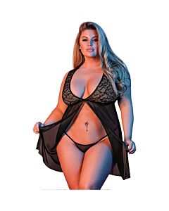 Sexytime - picardias apertura delantera - negro