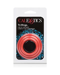 Anello Triplo Rosso Fuoco