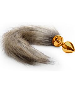 Ouch plug anal cola de zorro gold 75cm