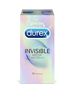Durex invisible extra fino 12 uds