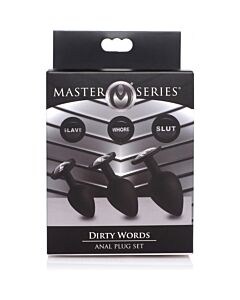Serie master - set plug de silicona - nero