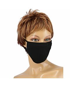 Maschera in cotone nero Covid-19