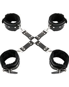 Manette Oscurità Pelle Nera