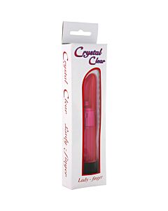 Vibratore cristallino rosso signora