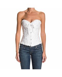 Corsetto Floreale Bianco Elegante