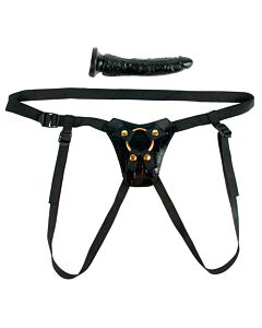 Harness dice Fetish fantasy gold