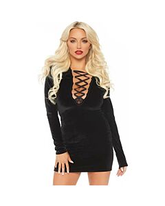 Abito in velluto nero