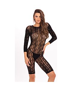 Geometria esotica body de malla - negro