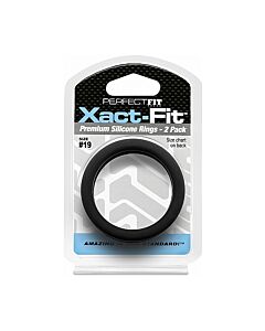 Anelli Xact-Fit - Confezione Doppia - Nero