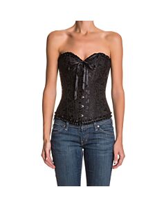 Corsetto Floreale Nero