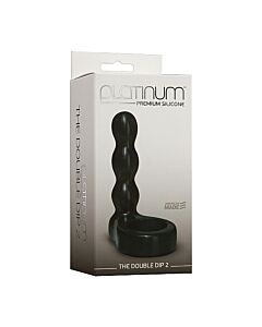 Il doppio dip 2 plug / dildo negro