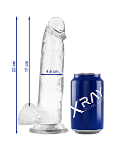 Dildo Crystal Clear 22 cm - Realismo Trasparente
