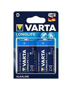 Pila Alcalina Varta Longlife LR20 - Confezione Doppia