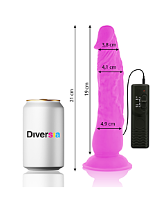 FlexiVibe - Dildo Vibrante Flessibile 21cm - Lilla