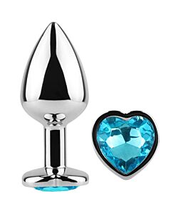 Cuore Blu - Plug Anale in Metallo 7 cm