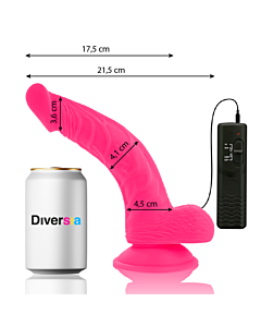 FlexiVibe - Dildo Vibrante Flessibile 21.5 cm - Rosa