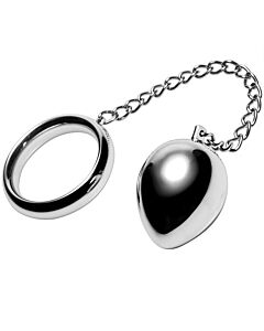 Anello metallico con catena - Anello con Catena in Metallo