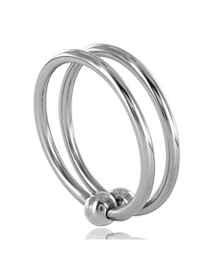Anello Doppio Glans Metallo Hard