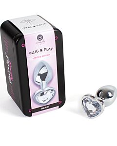 Tappo Anale Cuore di Cristallo - Taglia S