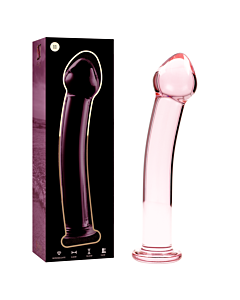 Dildo in Vetro Rosa Nebulosa