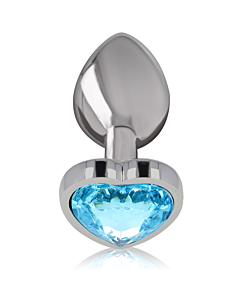 Plug Anale a Forma di Cuore Blu