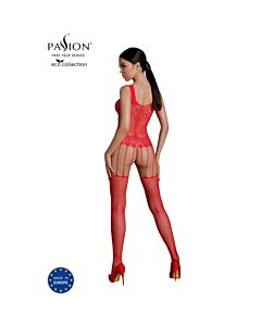 Bodystocking Eco Passion Rosso