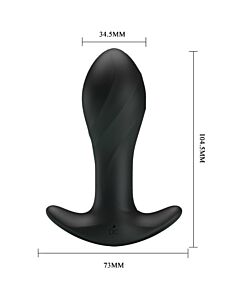 Vibratore Anale Black Velvet