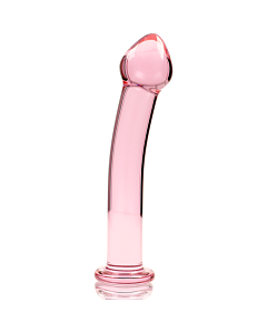 Dildo in Vetro Rosa Nebulosa