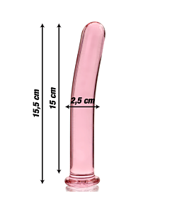 Dildo in vetro Rosa Nebula
