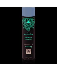 Olio da massaggio ad effetto termico - coriandolo e legno di sandalo 100 ml