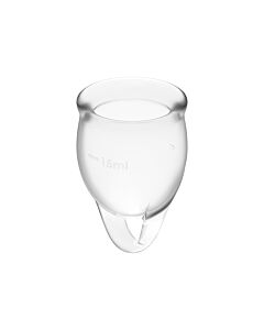 Satisfyer feel fiducioso kit copa mestruale trasparente 15 + 20 ml