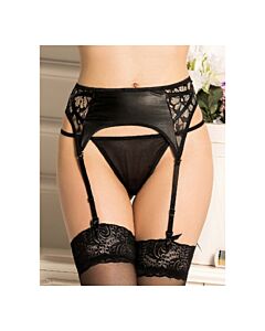 Giarrettiera con cintura nera simile