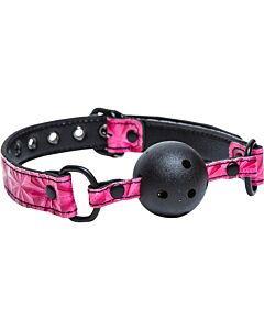 Bavaglio peccaminoso con palla rosa