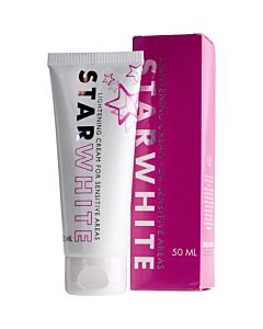 Crema schiarente bianca a stella per aree sensibili