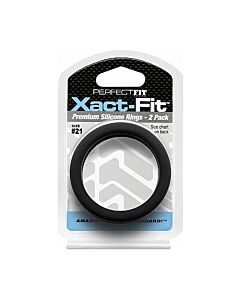 Anelli Xact-fit in Silicone 20cm - Nero