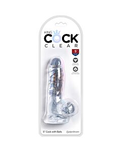 King cock - dildo realista, trasparente -10,1 cm