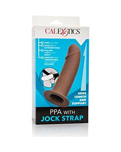 Ppa con cinturino jock - imbracatura dildo cava marrone
