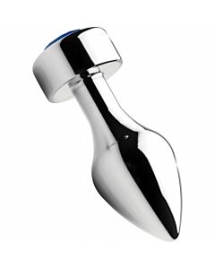 Tappo in alluminio con gemma blu - medio