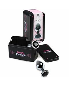 Tappo Anale Medio in Metallo Nero