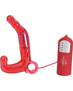 Bacchetta da piacere per uomo - vibratore rosso per uomo