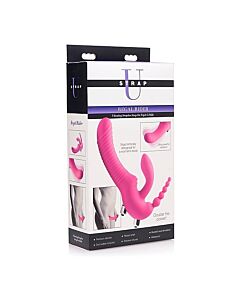 Imbracatura per dildo vibrante in silicone regal rider triple g - viola