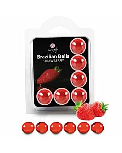 Set di palline brasiliane alla fragola