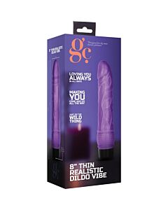 Vibratore Real Slim 20cm - Viola