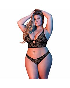 Bralette con cinturini regolabili - nero