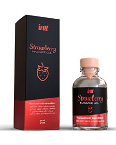 Massaggio Intimo & Sesso Orale - Gel per Massaggio al Sapore di Fragola Effetto Caldo 30ml