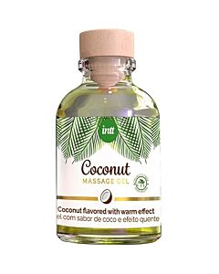 Gel per massaggi intimi vegano al cocco con effetto caldo 30ml