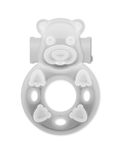 Amore Casuale Anello Vibrante Coniglietto Trasparente - Anello Stimolante Clitoride e Vaginale