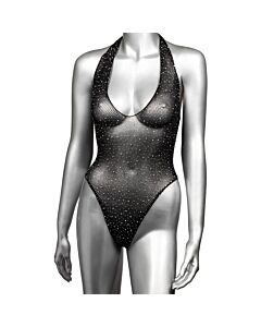 Nero Lucido Plus | Body Luminoso Taglia Grande Scollatura a V